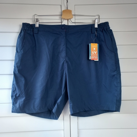 mountain warehouse Pants - Mountain Warehouse Quest Shorts Navy Size 18 Lightweight UV Protection Quick Dry